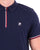 Patrick Zip Polo Shirt Navy