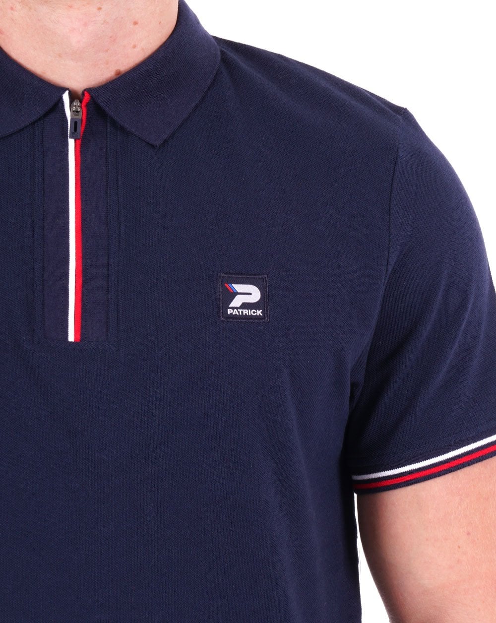 Patrick Zip Poloshirt Navy