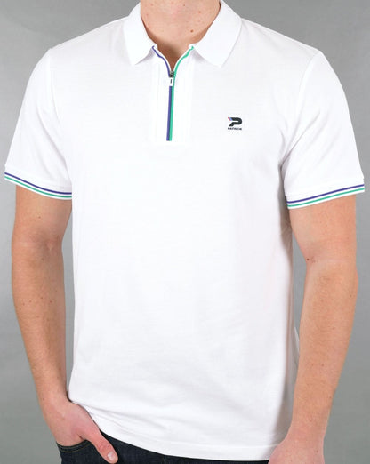 Patrick Zip Poloshirt Weiß