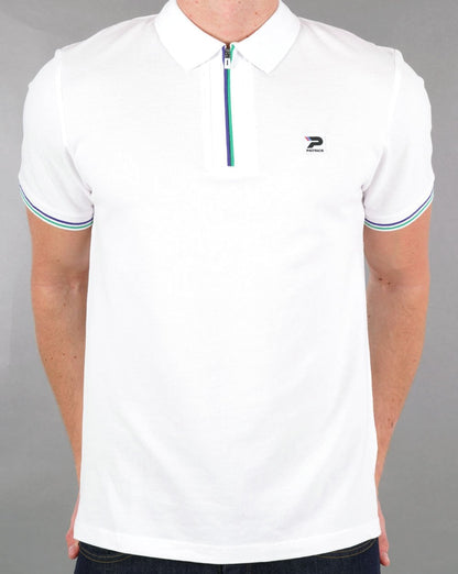 Patrick Zip Poloshirt Weiß