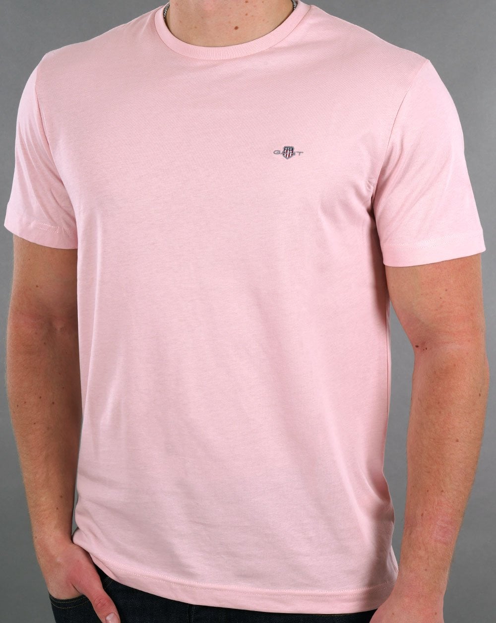 Gant Shield Crew T-Shirt Rosa