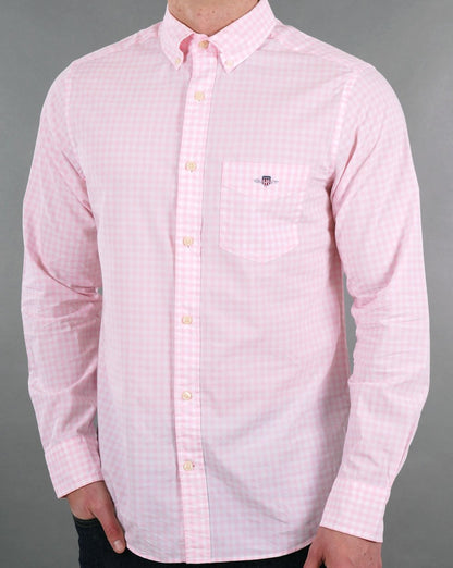 Gant Popeline-Hemd mit Vichy-Karomuster Rosa