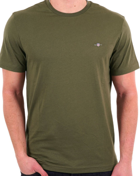 Gant Shield Crew T-shirt Olive