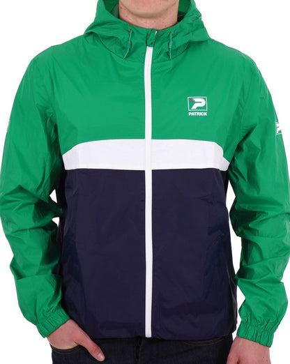 Patrick Klassische Regenjacke Grün/Marineblau
