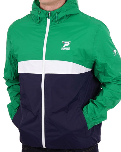 Patrick Klassische Regenjacke Grün/Marineblau