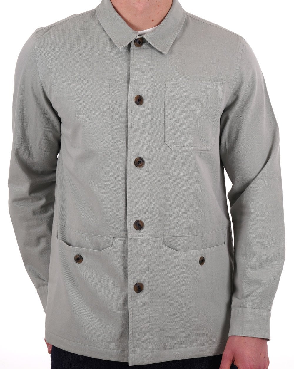 Barbour Dene Überhemd Blau Kreide