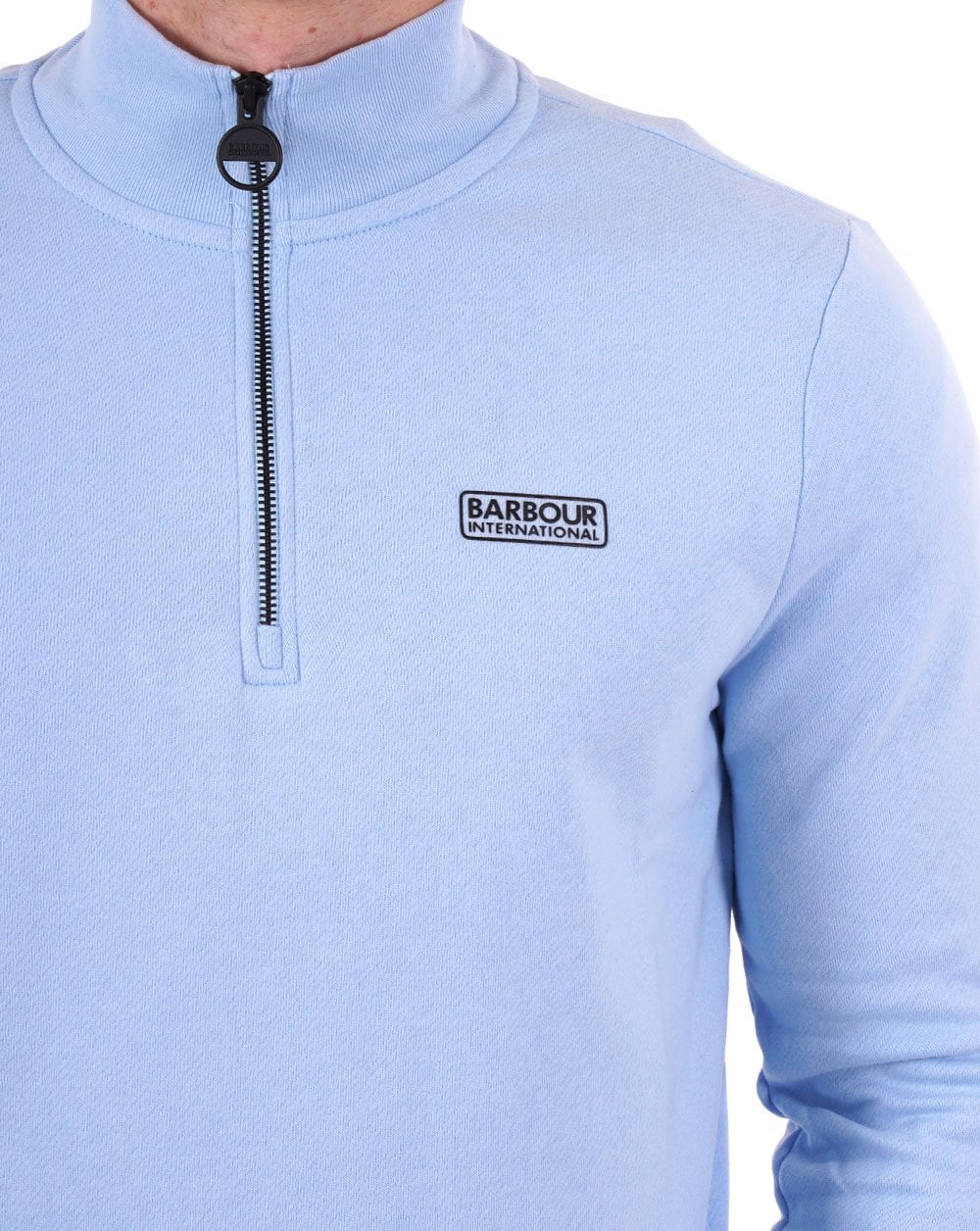 Barbour International Essential Half Zip Sweatshirt Himmelblau