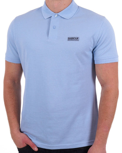 Barbour International Essential Poloshirt Himmelblau