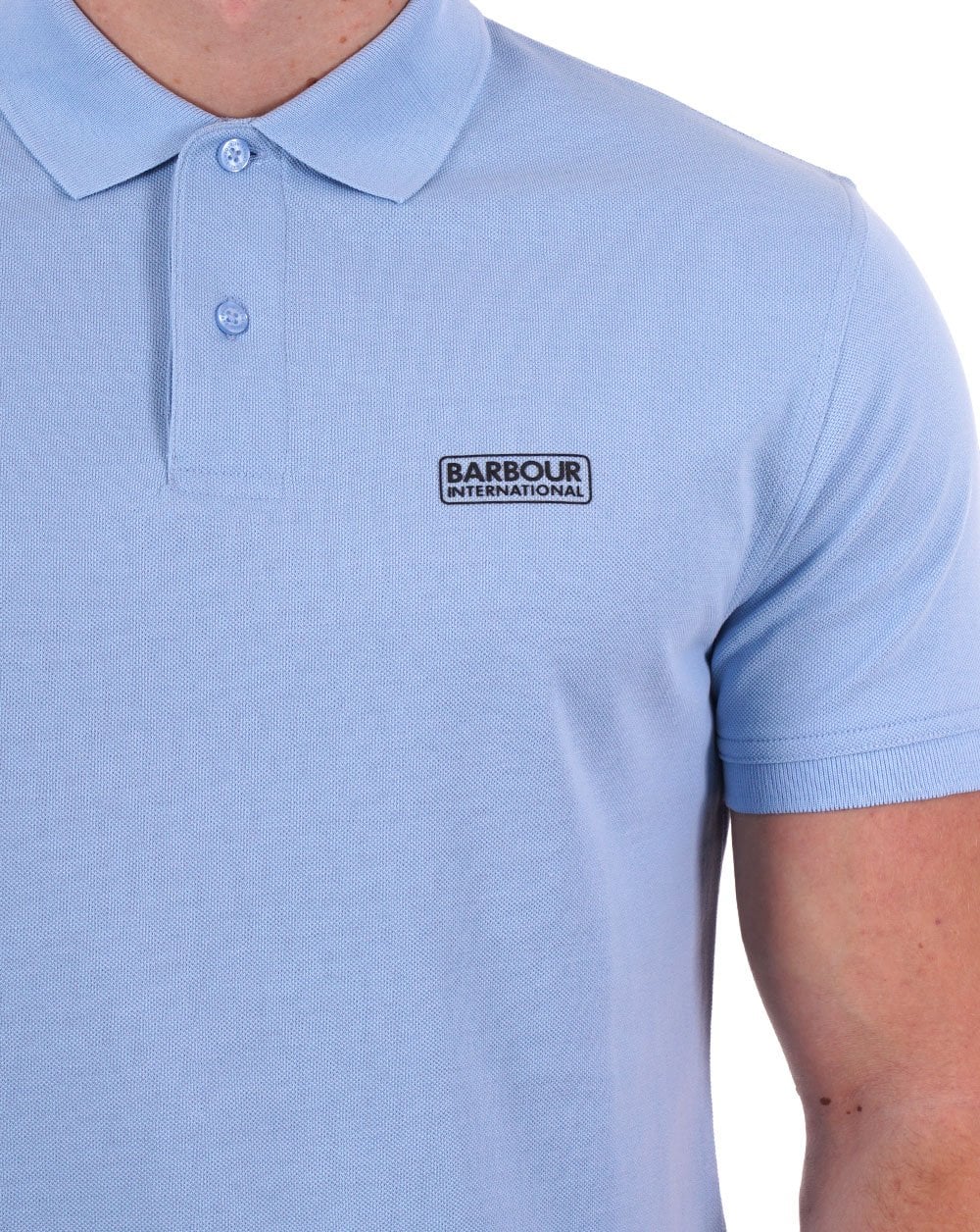 Barbour International Essential Poloshirt Himmelblau