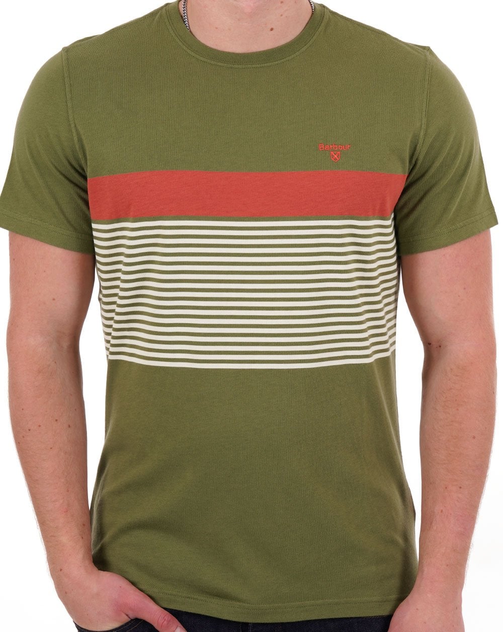 Barbour Braeside T-Shirt Olivgrün