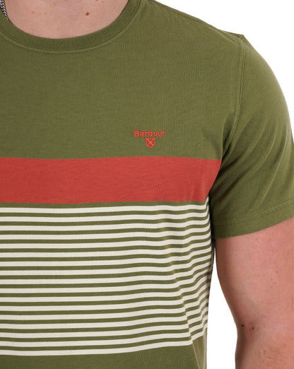 Barbour Braeside T-Shirt Olivgrün