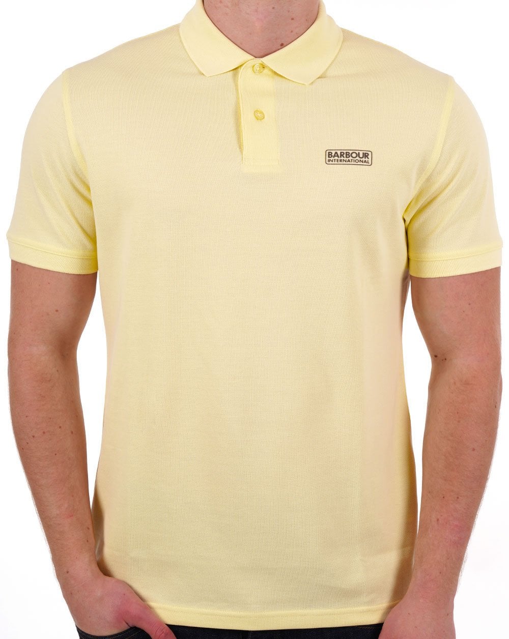 Barbour International Essential Polo Yellow
