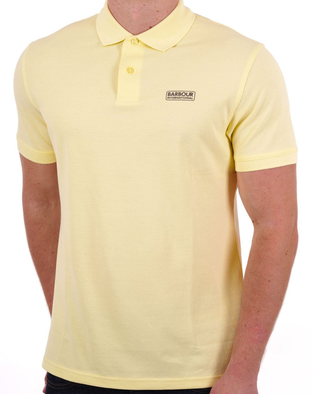 Barbour International Essential Polo Gelb