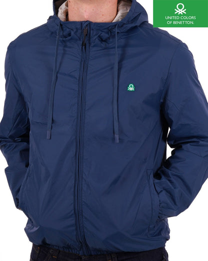 Benetton Rain Defender Jacke Marineblau