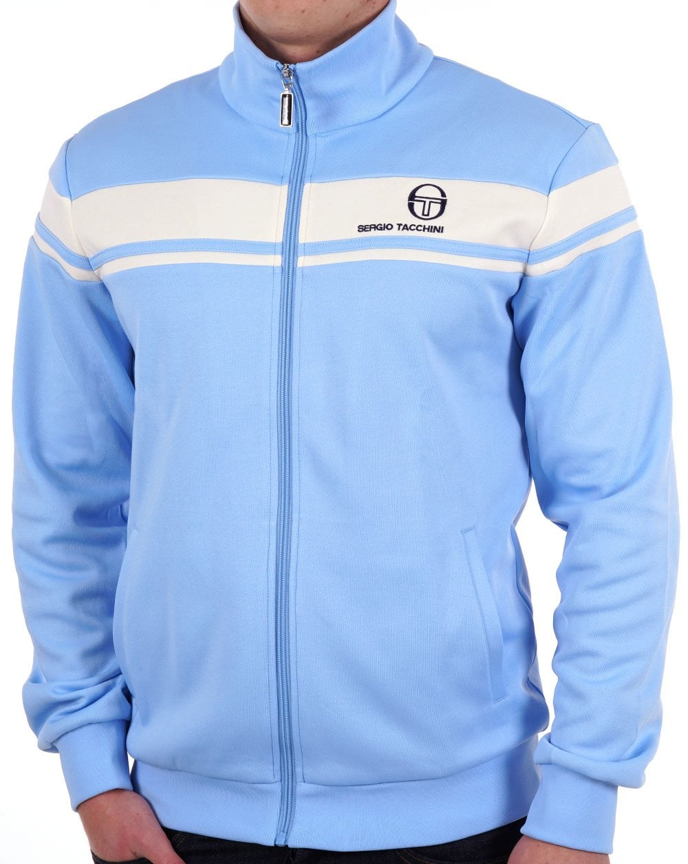 Sergio Tacchini Masters Trainingsjacke Himmelblau/Gardenia