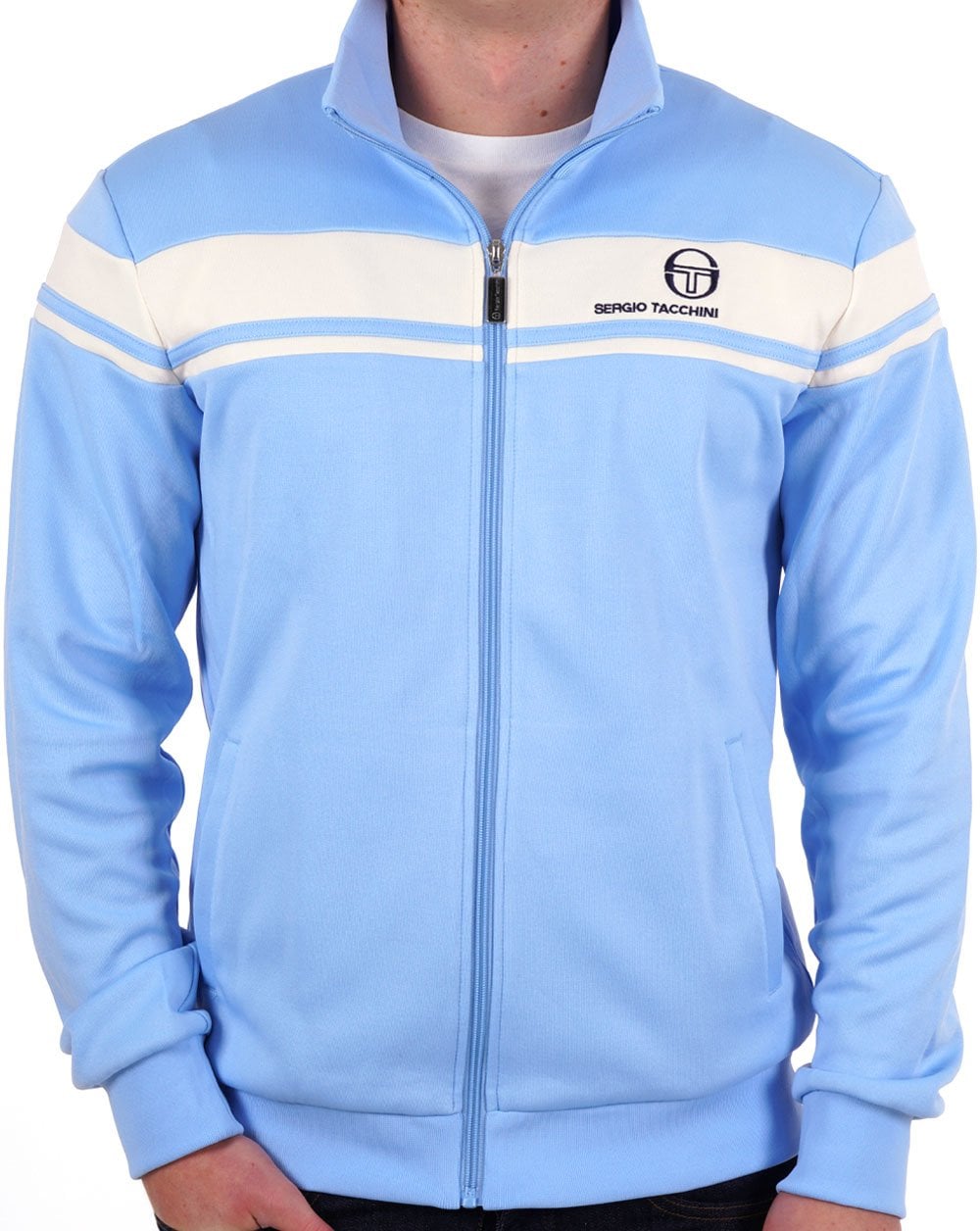Sergio Tacchini Masters Trainingsjacke Himmelblau/Gardenia