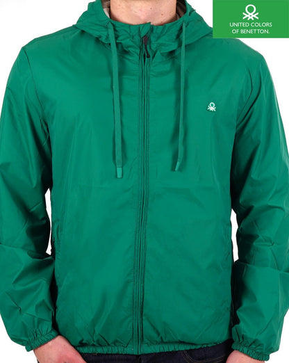 Benetton Rain Defender Jacke Grün