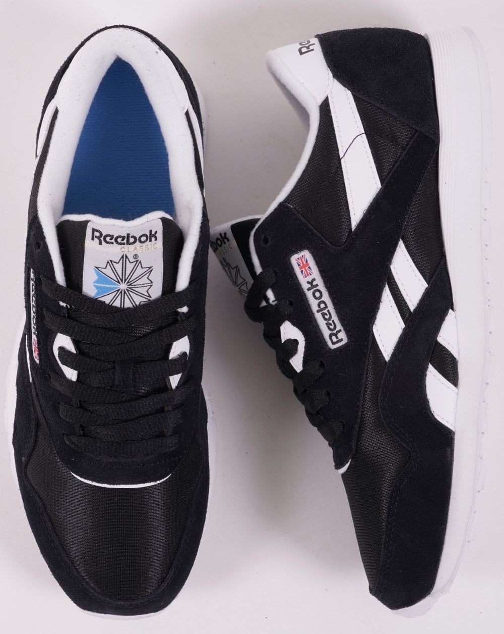 Reebok Classic Nylon Sneakers Schwarz/Schwarz/Weiß