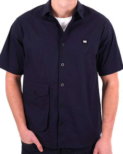 Weekend Offender Barboza Kurzarm-Shirt, Marineblau