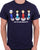 Roses Table Football T-shirt Navy