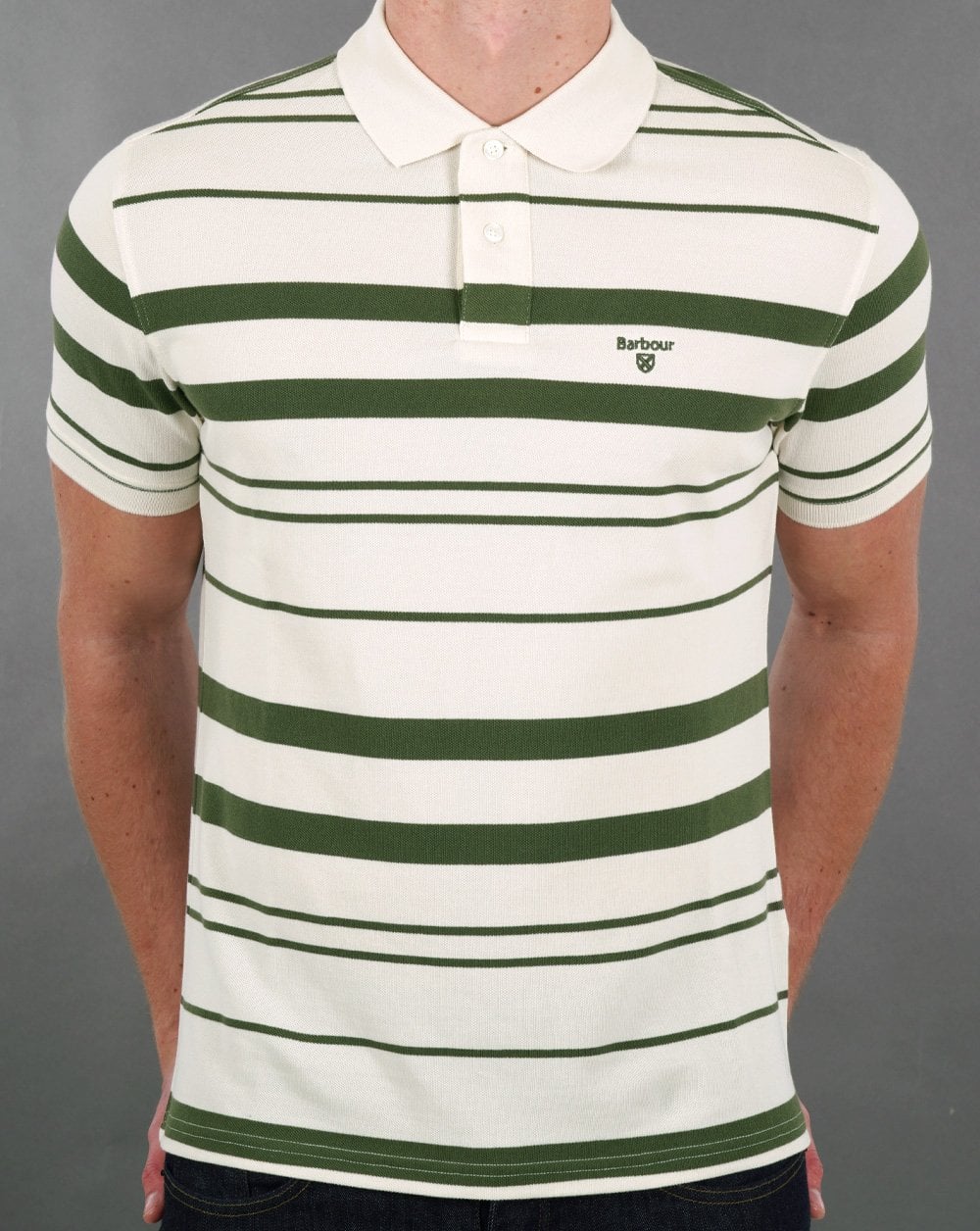 Barbour Halden Poloshirt Whisper White