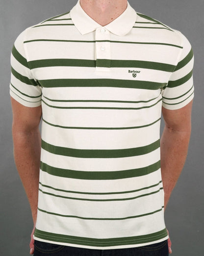 Barbour Halden Poloshirt Whisper White