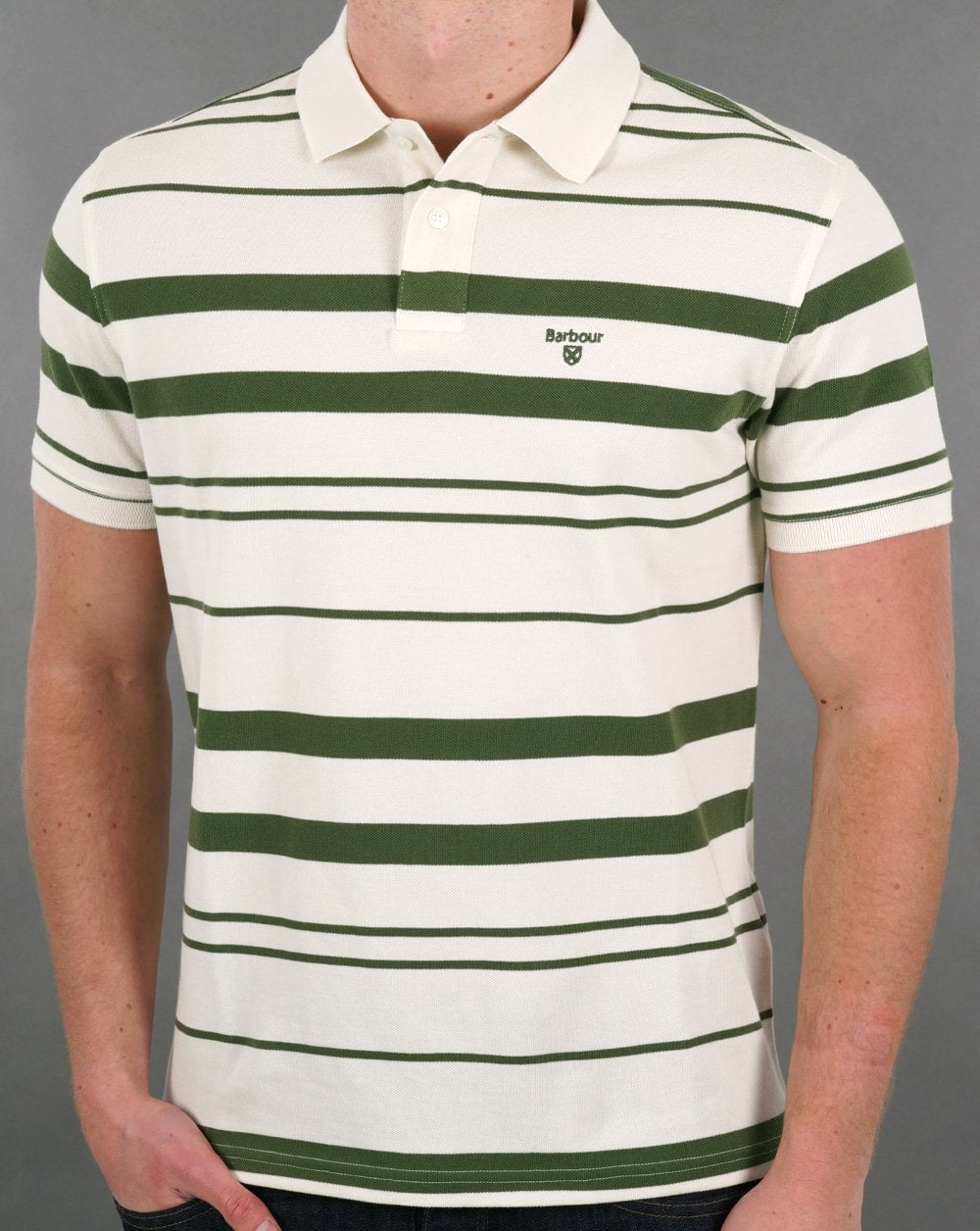 Barbour Halden Poloshirt Whisper White