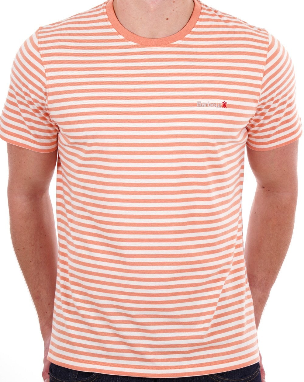Barbour Bilting Streifen T-Shirt Orange
