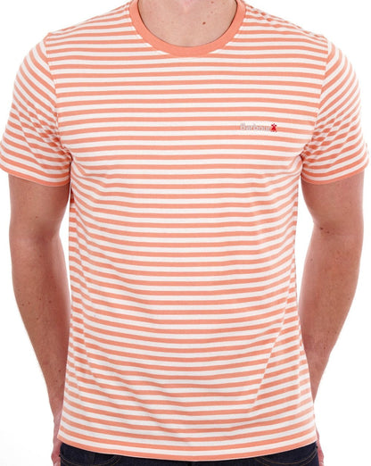 Barbour Bilting Streifen T-Shirt Orange