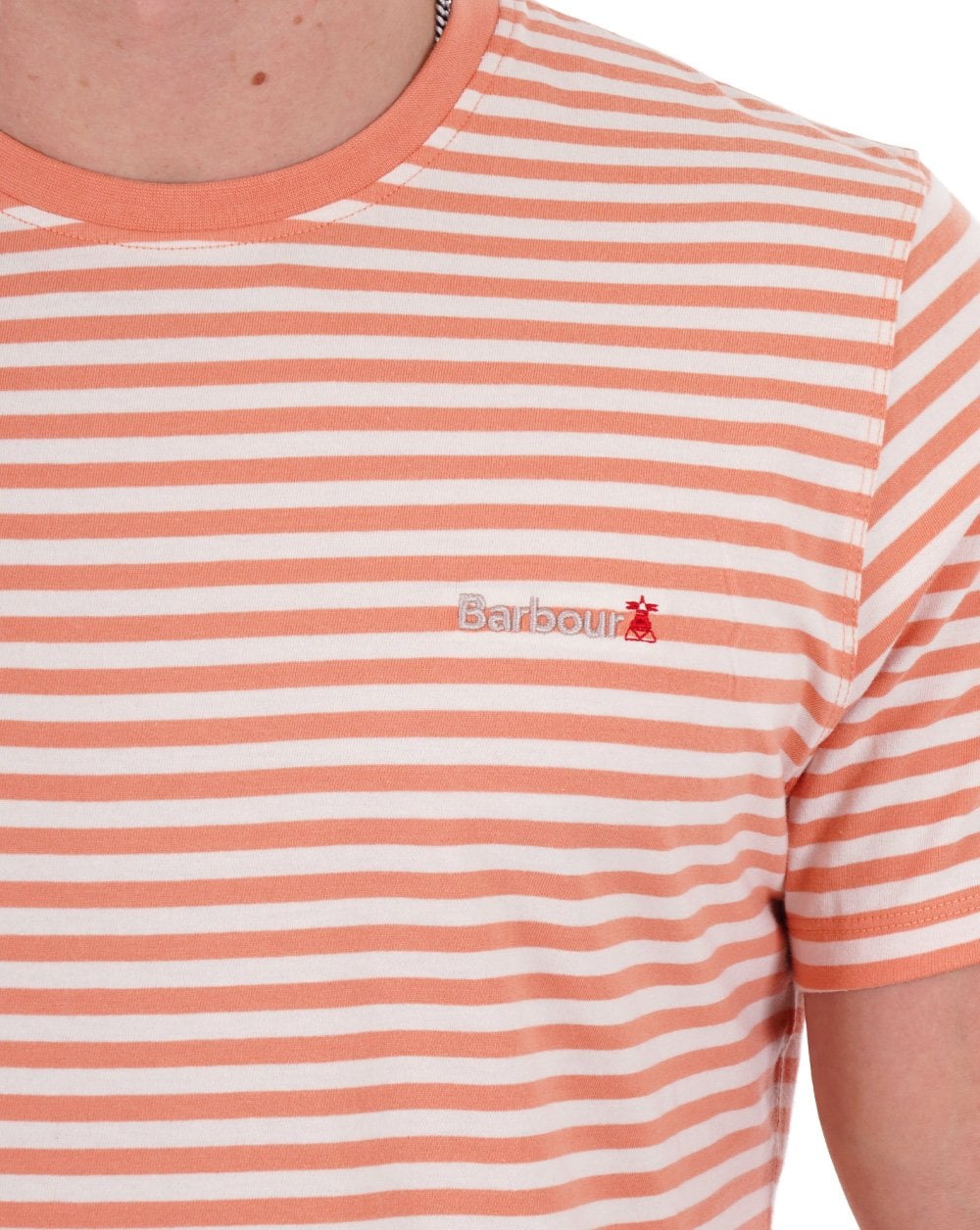 Barbour Bilting Streifen T-Shirt Orange