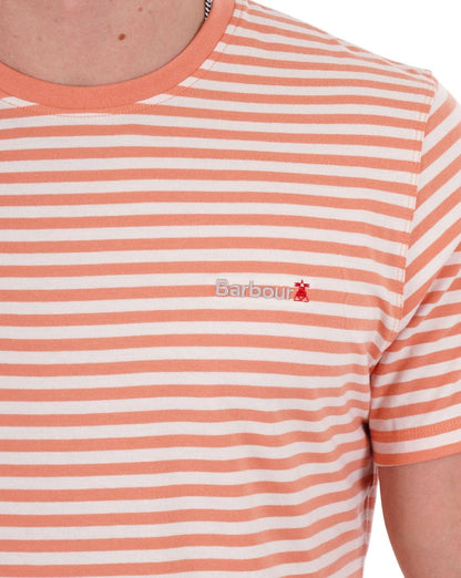 Barbour Bilting Streifen T-Shirt Orange