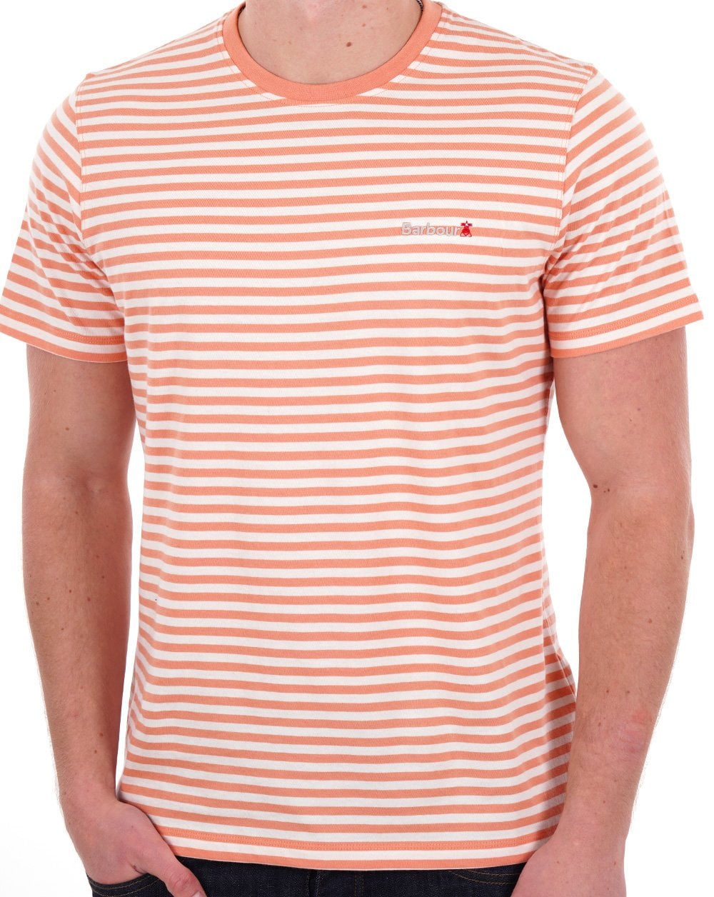 Barbour Bilting Streifen T-Shirt Orange