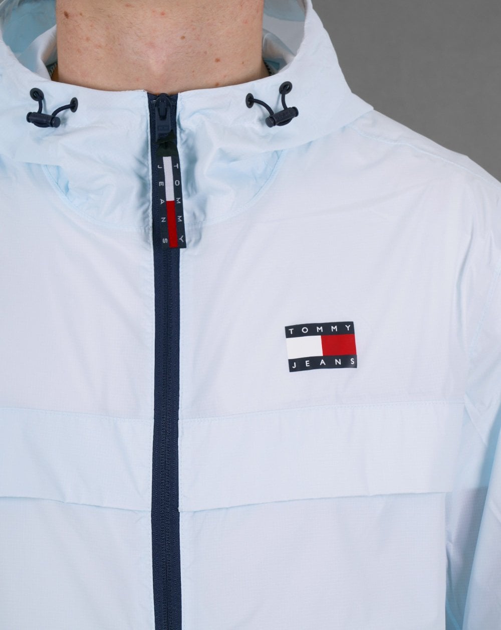 Tommy Jeans – Packbare Tech-Jacke, Himmelblau