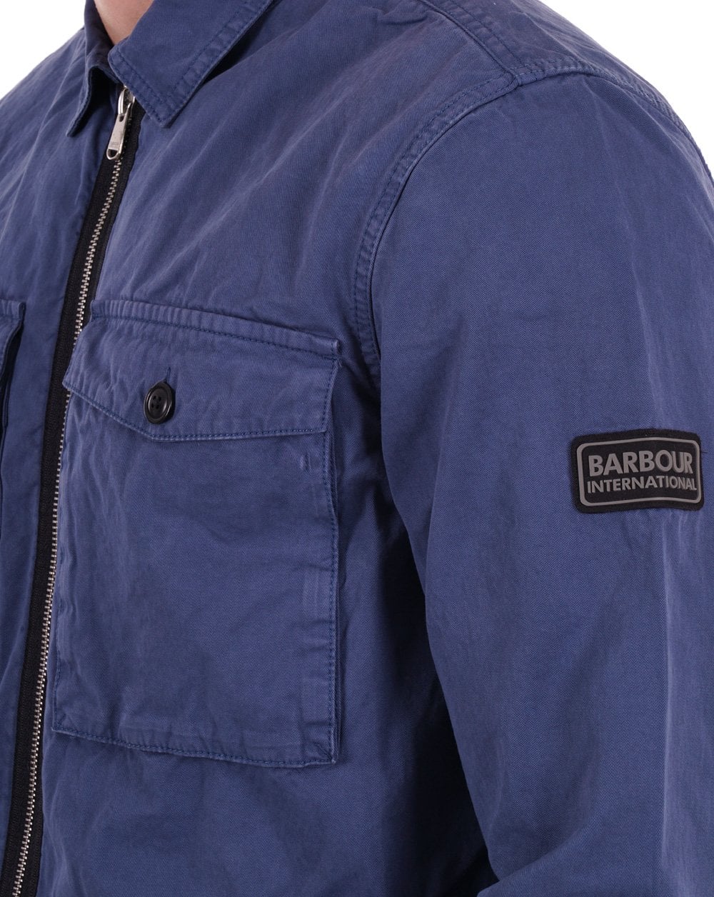 Barbour International Cloud Overshirt Dunkler Denim