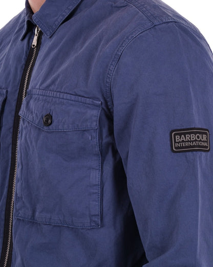 Barbour International Cloud Overshirt Dunkler Denim