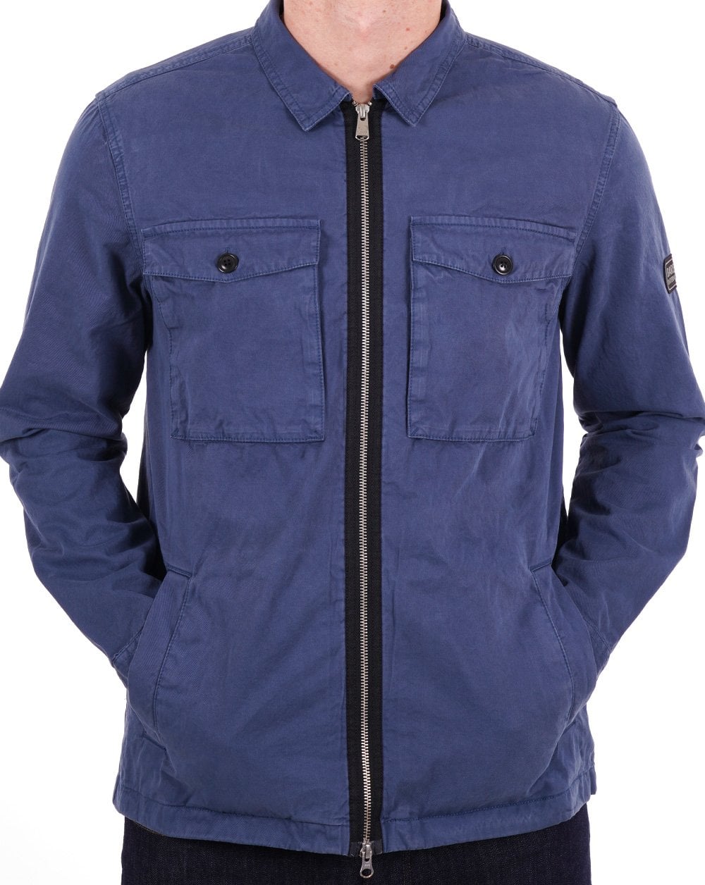 Barbour International Cloud Overshirt Dunkler Denim