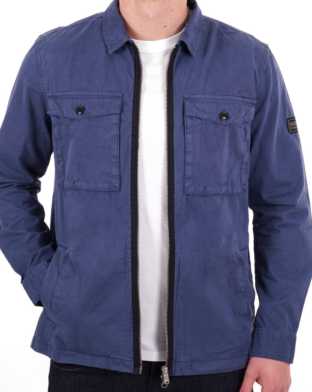 Barbour International Cloud Overshirt Dunkler Denim