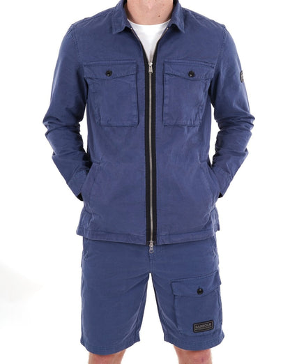 Barbour International Cloud Overshirt Dunkler Denim