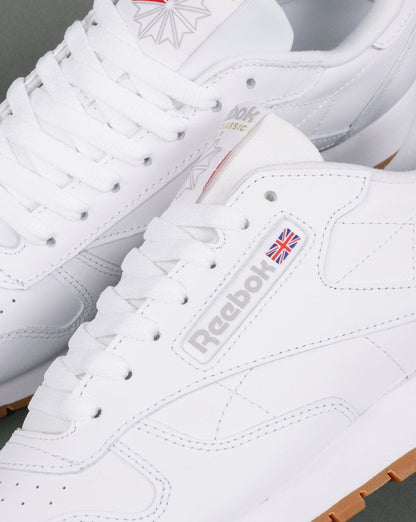 Reebok Classic Leder-Sneaker Weiß/Gummi