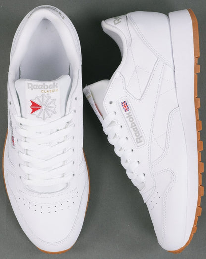 Reebok Classic Leder-Sneaker Weiß/Gummi