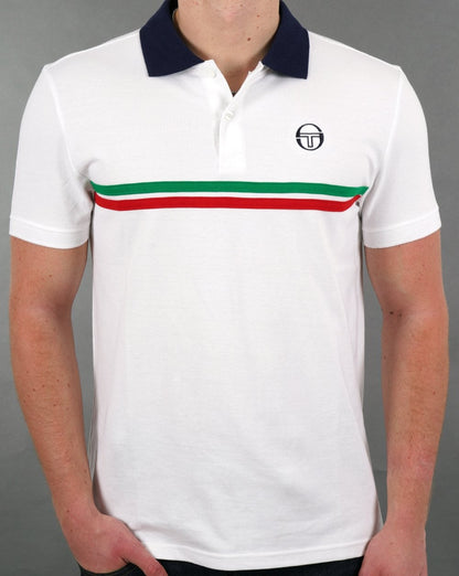 Sergio Tacchini Supermac Poloshirt Weiß/Italien