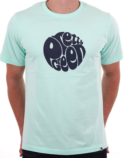 Pretty Green Gillespie Logo T-Shirt Pastellgrün