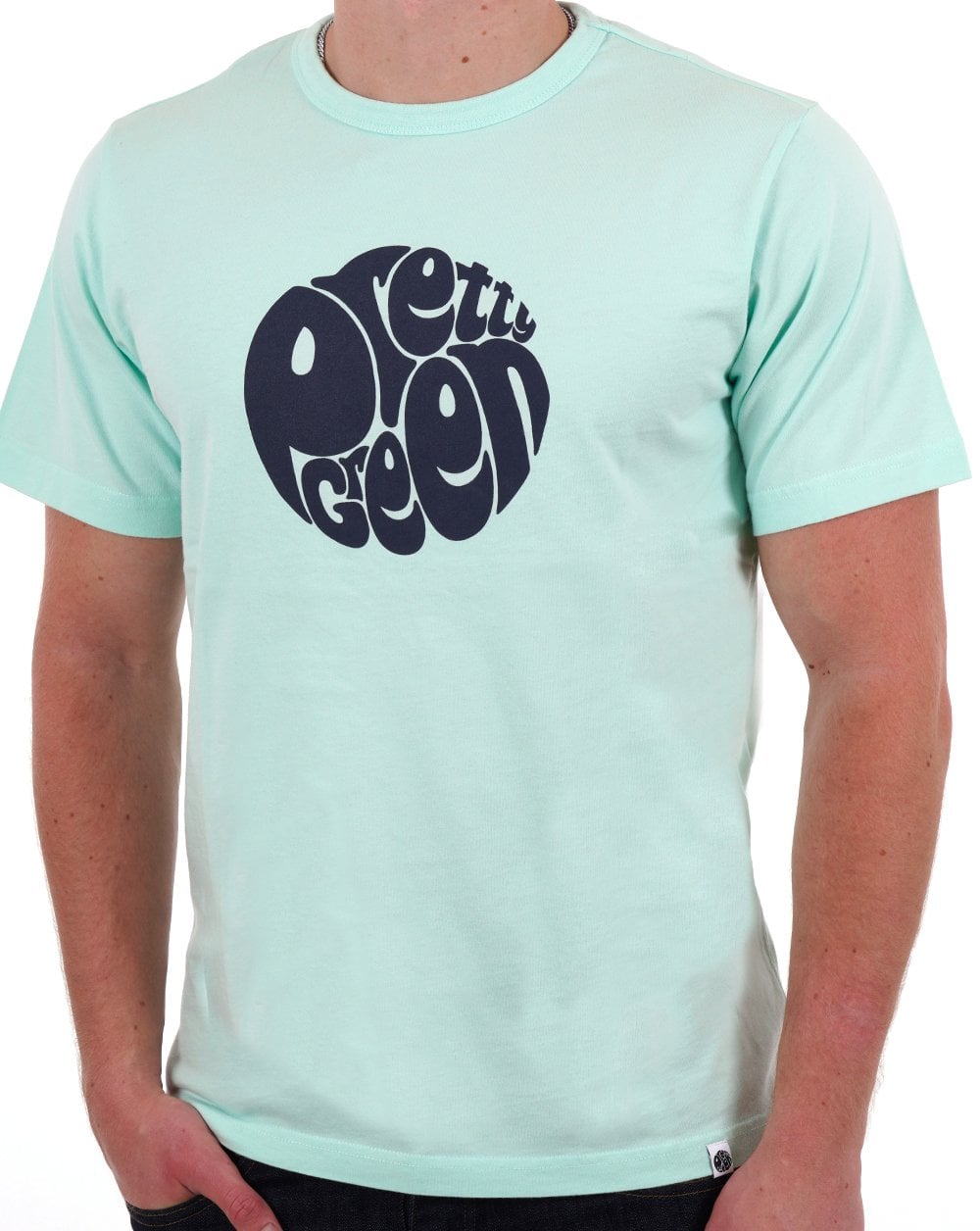 Pretty Green Gillespie Logo T-Shirt Pastellgrün