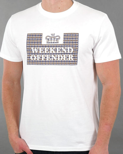 Weekend Offender Prison T-Shirt Weiß/Karo