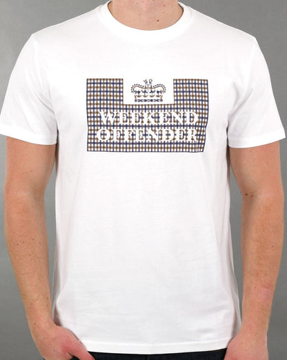 Weekend Offender Prison T-Shirt Weiß/Karo