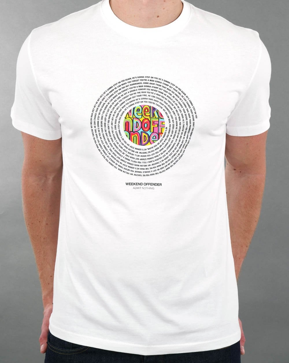 Weekend Offender Melonen T-Shirt Weiß
