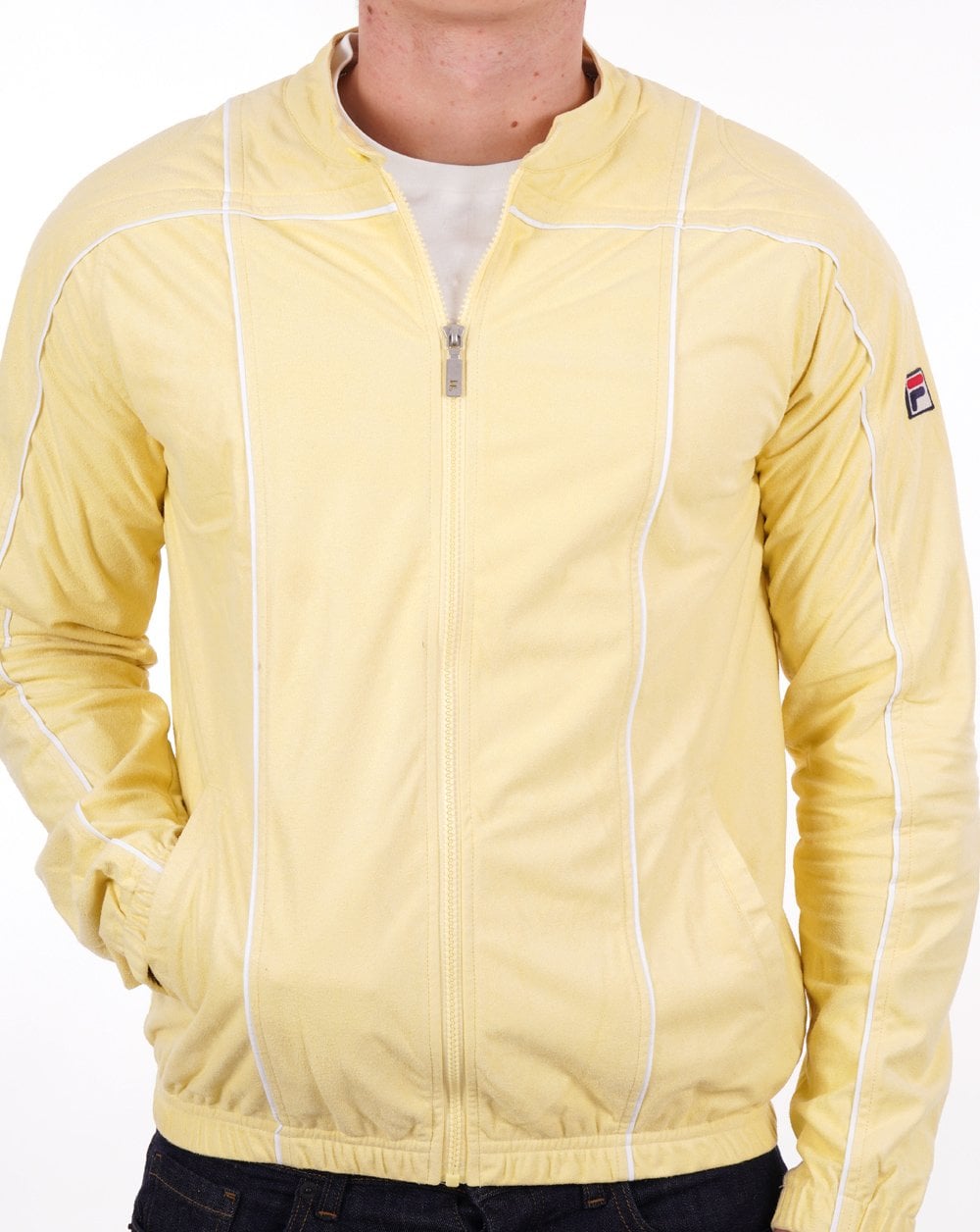 Fila Vintage Terrinda Mk3 Trainingsjacke in Zitronengelb