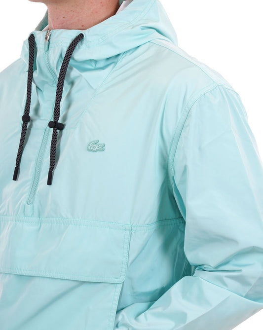 Lacoste Lacoste – Kapuzenjacke mit Viertelreißverschluss, Pastille Mint
