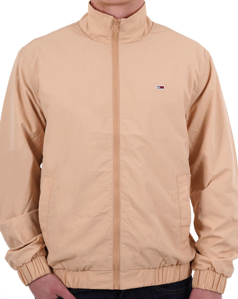 Tommy Jeans Essential Flag Jacke Sand