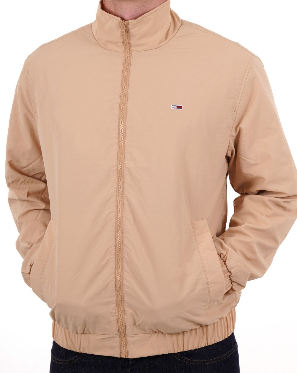 Tommy Jeans Essential Flag Jacke Sand